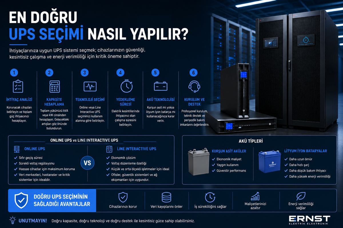 En Doğru UPS Seçimi Nasıl Yapılır?
