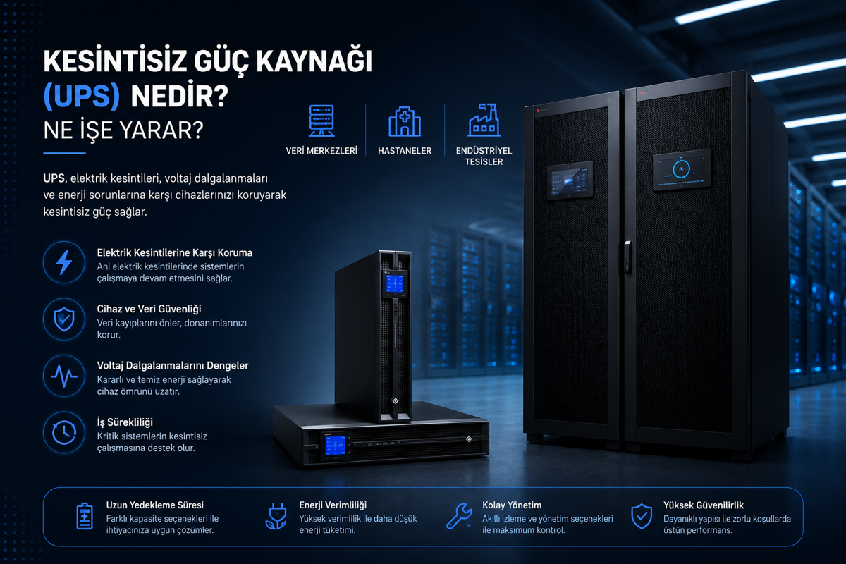 Kesintisiz Güç Kaynağı (UPS) Nedir? Ne İşe Yarar?